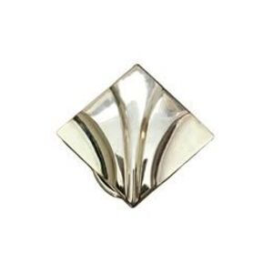 70s 80s Gold Tone Metal Art Deco Scarf Clip